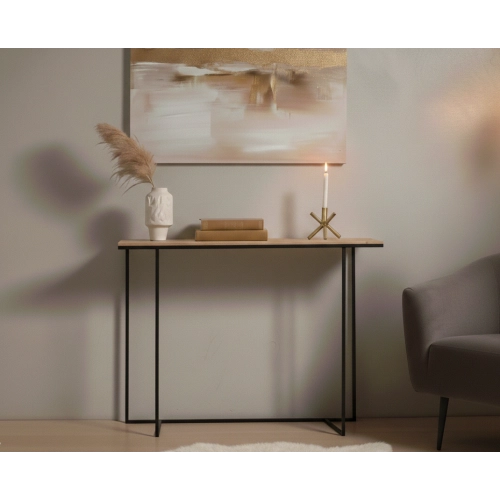 KONSOLA - REGAŁA Z DREWNA LITEGO DĄB OLCHA JESION SKD-383